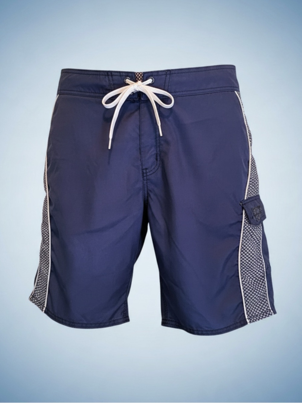 O'Neill Navy Blue Men's Hybrid Swim Shorts with Side Panels